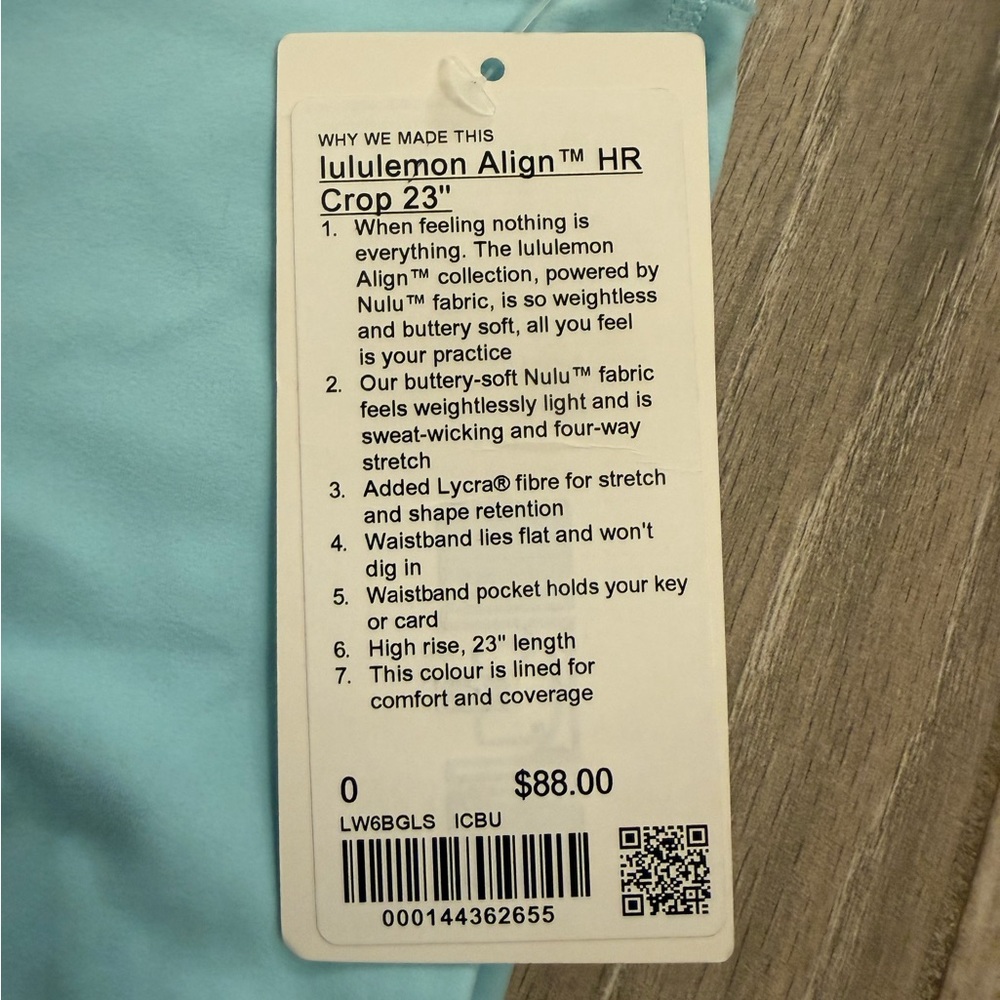 Lululemon Light Blue Leggings - Picture 2 of 2